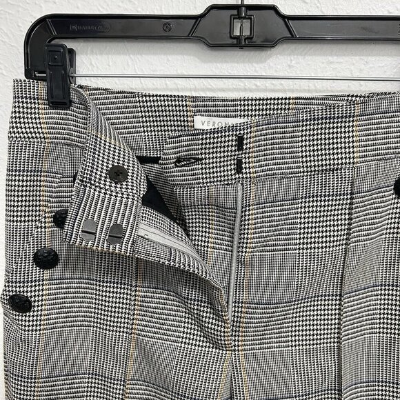 Veronica Beard Glen Plaid Trouser Pants Cropped High Waist Size 8 Virgil Preppy - Picture 6 of 12